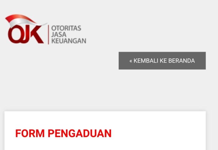 Aplikasi pinjaman online ojk